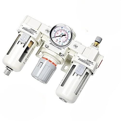 Filtro regulador AC3000 con lubricador integrado y purga automática para aire comprimido