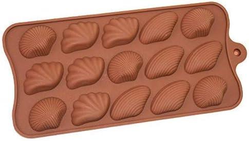 Cake Decor 15 Cavity Mix Sea Shells Shape Silicone Chocolate Mould