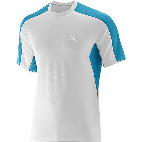 Salomon Men's Trail Runner S/S T-Shirt S White