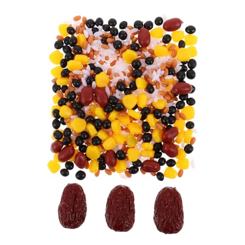 Alipis 100G Realistic Grains Simulation for Home Decor Education Includes Soybeans Corn Rice Decorative Vegetable for School Teaching