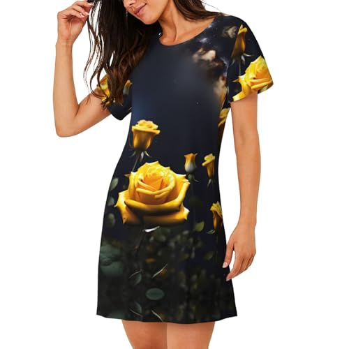 Chemise de nuit douce en tissu premium coupe trapèze fluide - 2