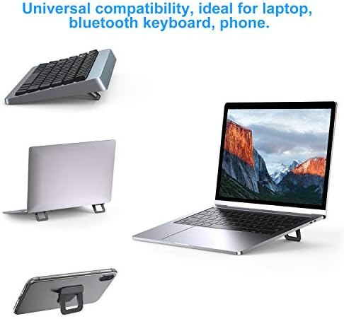 TENSUN Invisible Laptop Stand, 2Pcs Portable Foldable Laptop Stand Mini Cooling Laptop Stand, Ergonomic Lightweight Holder Mount for Laptop, MacBook, Wireless Keyboard, 12-17 Inches