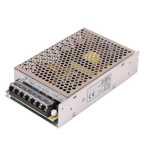 Switch Power Supply D-60C à double isolation électrique AC-DC +12V -12V châssis ventilé