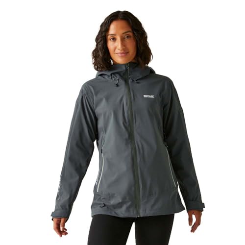 Image of Regatta Womens/Ladies Okara Waterproof Jacket (16 UK) (Seal Grey/Cloudy Grey)