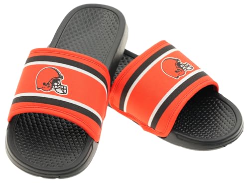 Image of FOCO NFL Team Printed Slide Sandals - Officially Licensed Football Fan Footwear for Comfort & Style