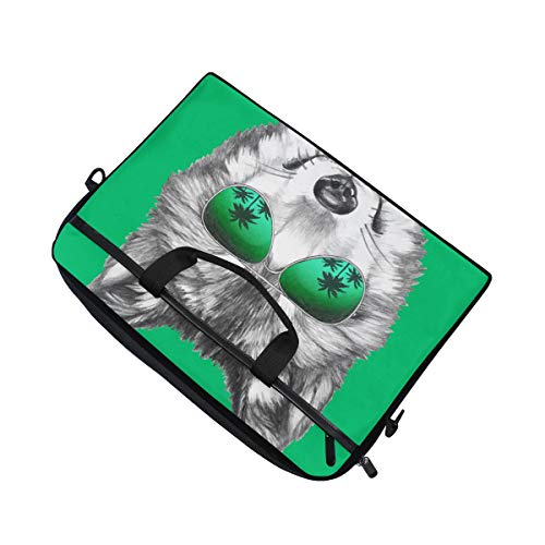 Funda bandolera con gafas para portátil de 14 a 15,4 pulgadas verde 5