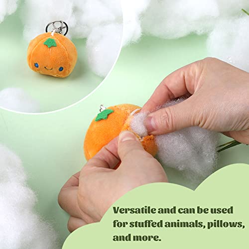 Image of BUTUZE 500g /17.6oz Polyfill Stuffing, (2.1oz-4.4lb) Polyester Fiberfill Stuffing, Premium Fiber Fill, High Resilience Fill Fiber, Stuffing for Small Dolls Part Pillow Comforter DIY, Recyclable