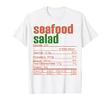 Thanksgiving Christmas Seafood Salad Nutrition Fact T-Shirt