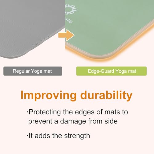 Image of Primasole Thick Yoga Mat, 1 /2-Inch Extra Thick NBR Mat with Enhanced Stability - Textured Design, Lightweight Mat with Carrying Strap & Case for Yoga, Pilates, Gym & Home Use (Multiple Colors)