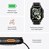 Apple Watch Ultra 3 GPS + Cellular 49 mm Premium Smartwatch für Lauftraining und Kombinationssport mit robustem Titangehäuse in Schwarz und Trail Loop in Schwarz/Kohlegrau (M/L)