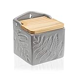 Marca: BigBuy Cooking Bigbuy Cooking S3404380 Salero con Tapa Dolomita Gris