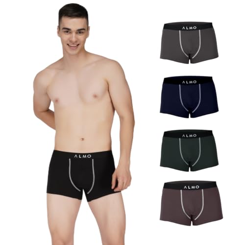 Image of ALMO Underwear Better Cotton Neo Men's Trunk (Pack of 5) | Softer Than Regular Cotton, Anti-Microbial