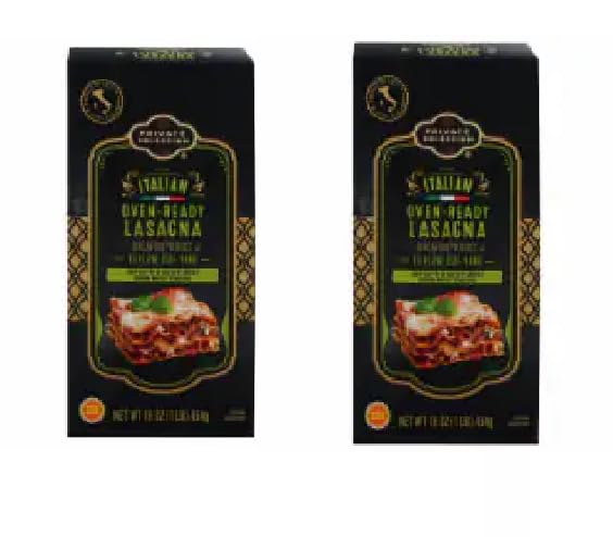 Pack of 2 Private Selection Oven Ready Lasagna 16 oz