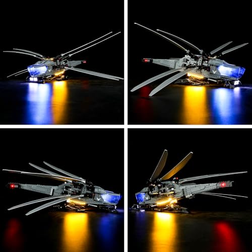 BRIKSMAX Led Lighting Kit for Lego-10327 Dune Atreides Royal Ornithopter - Compatible with Lego Icons Building Set- Not Include Lego Set - Image 3