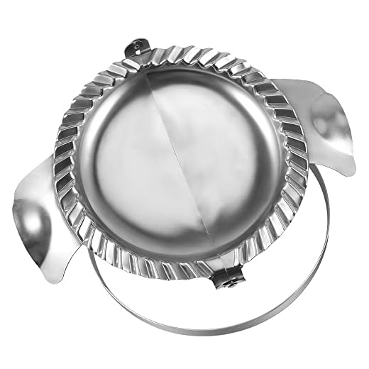 PAMISO Extra Large Empanada Maker - 7 inch Seal with Dough Cutter Circle, Stainless Steel Press, Pastry Tools, Pocket Pie Maker