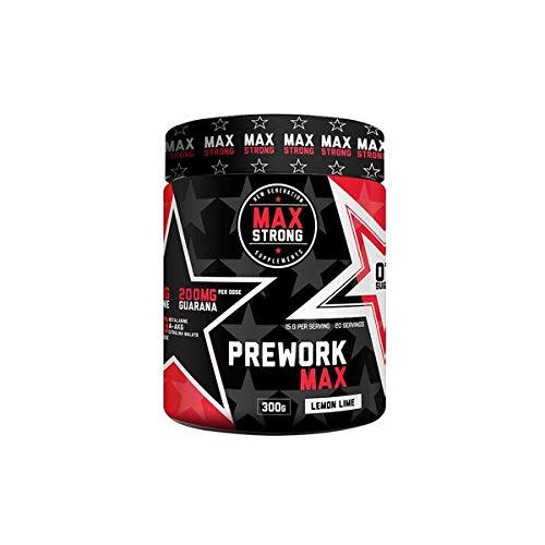 En Oferta Prework Max 300Gr Lemon Lime (Lima Limon) 0% Azucar Max Strong Pre Entrenamiento