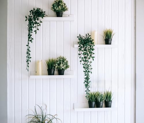 Image of PAPERI Artificial Potted Plant with Pot - Realistic Faux Herb for Home & Garden Decor, Indoor /Outdoor Decoration (Thyme)