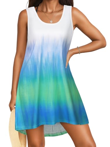 Image of Swimsuit Coverup for Women Bikini Sleeveless Beach Bathing Suit Cover Up