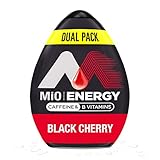 MiO Energy Black Cherry Liquid Water Flavoring Enhancer 6 Dual Packs (Two 1.62floz bottles per pack)