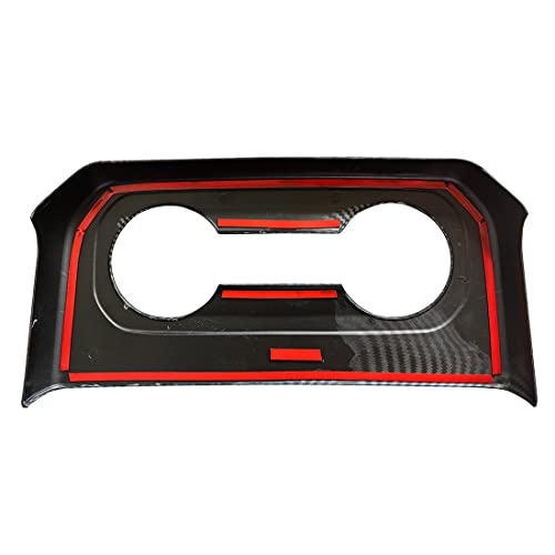 Cubierta portavasos consolas traseras fibra carbono para Chevy Silverado miniatura 4