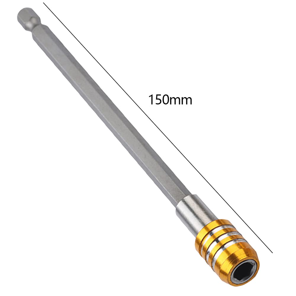 3 Tiges D'Extension Magnétiques 6.35mm - 75mm, 100mm, 150mm - Pour Perceuses Et Clés à Chocs