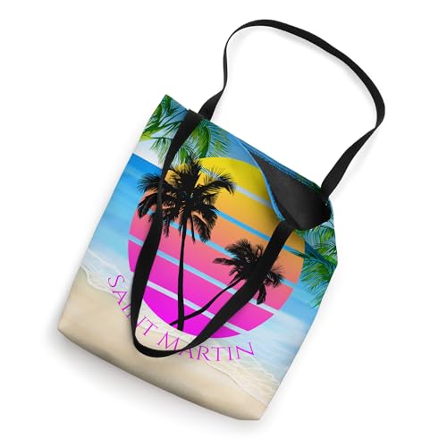 Bolso Tote Playa Retro St. Martin con Palmeras miniatura 3
