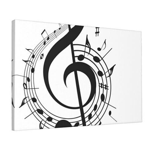 Impression musicale sur toile design épuré décoration murale maison