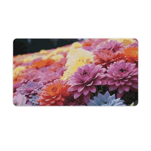 Tapis de souris clavier antidérapant fleur mer pour éliminer les glissements de bureau