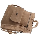 IMIKEYA Mochila para Mujer Caqui, Bolso de Hombro Ajustable y Multifuncional, Mochila Informal Compartimentos Organizadores para Trabajo, Universidad y Uso Diario