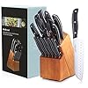 Knife-Set-15-Pcs-Knife-Sets-for-Kitchen-with-Block-Germany-High-Carbon-Stainless-Steel-Block-Knife-Set-with-Sharpener-and-6-Serrated-Steak-Knives-Professional-Chef-Knife-Set-for-Kitchen Knife Set, 15 Pcs Knife Sets for Kitchen with Block, Germany High Carbon Stainless Steel Block Knife Set with Sharpener and 6 Serrated Steak Knives, Professional Chef Knife Set for Kitchen