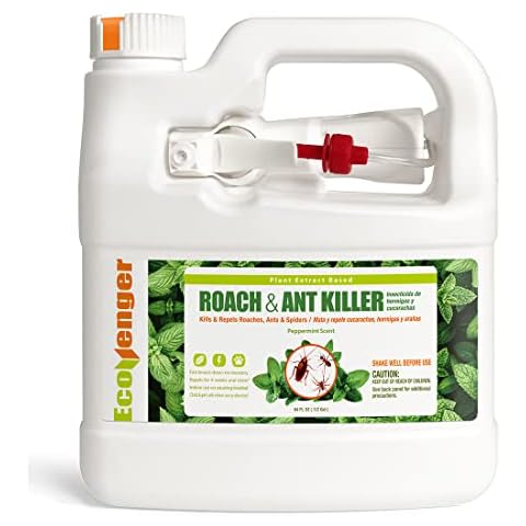 EcoVenger Roach & Ant Killer 1/2 Gal Trigger Sprayer, Kills on Contact, Kills Ants & Other Indoor & Outdoor Crawling Insects, Natural & Non-Toxic, Pleasant Botanical Scent, Safe for Children & Pets Cover