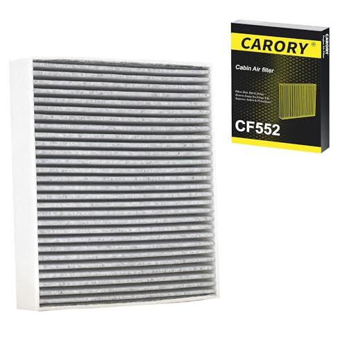 CARORY Cabin Air Filter w/Activated Carbon for Nissan Rogue 21-25, Altima 19-25, Kicks 17-25, Pathfinder 22-25, Sentra 20-25, Versa 20-25, Infiniti QX50 19-25, QX55 22-25, QX60 22-25, QX80 19-25