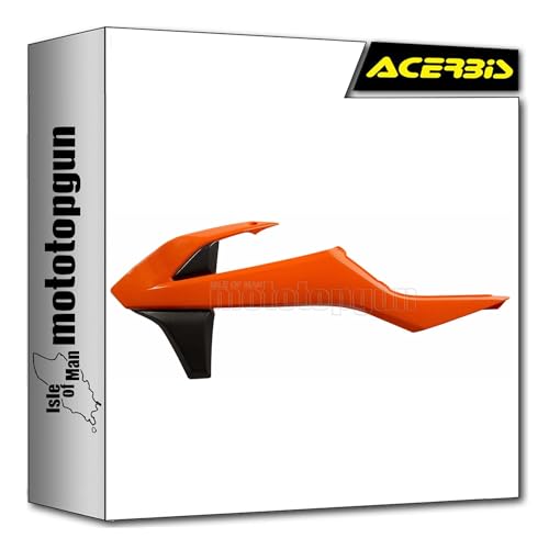Ouïes de radiateur pour KTM SX 150 Acerbis orange et noir idéal pour le motocross
