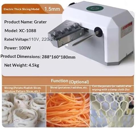 Procesador Eléctrico 3 en 1 para Verduras Piudoiliy miniatura 4