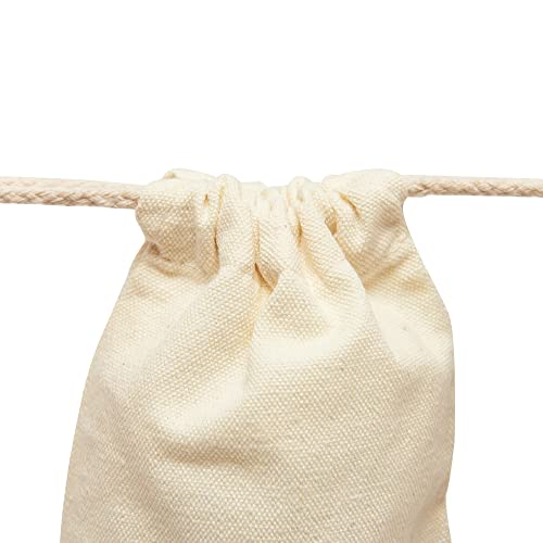 8 Pack Canvas Storage Bags 5×8 Inch Travel Home Small Organizer Drawstring Bags Reusable Small Cotton Gift Wrapping Bags4