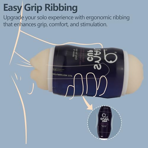 Image of 2-in-1 Dual-Ended Male Masturbator，Masturbation Cup, Male masterburbater，Penis Stroker, Pussy Sex, Oral Sex,Anal Sex 3 Mode Male Sex Toys (Blue)