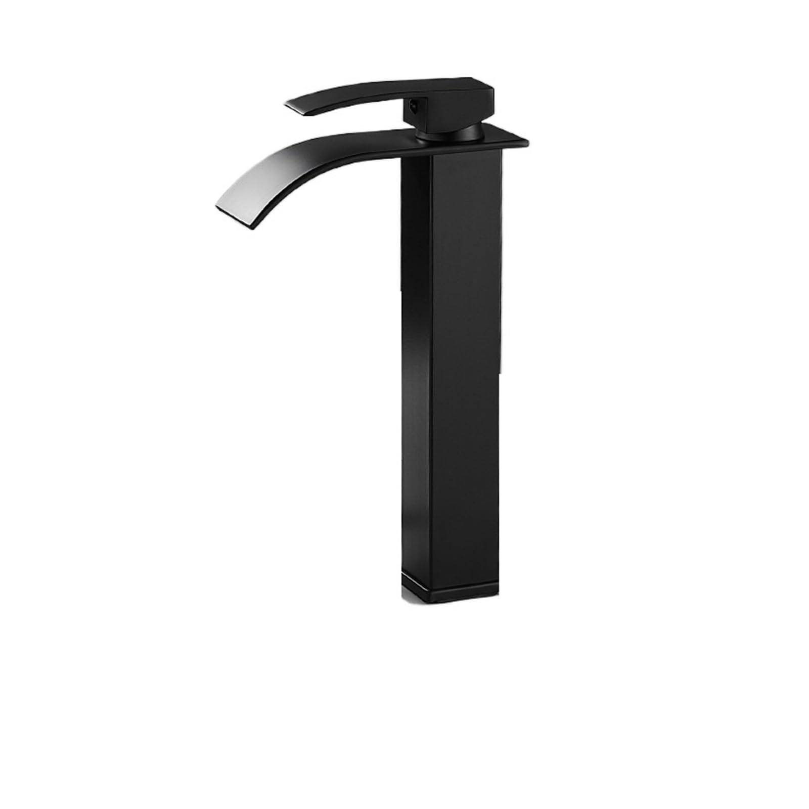 Robinet de cuisine cascade noir pour résoudre le manque d'espace de l'évier