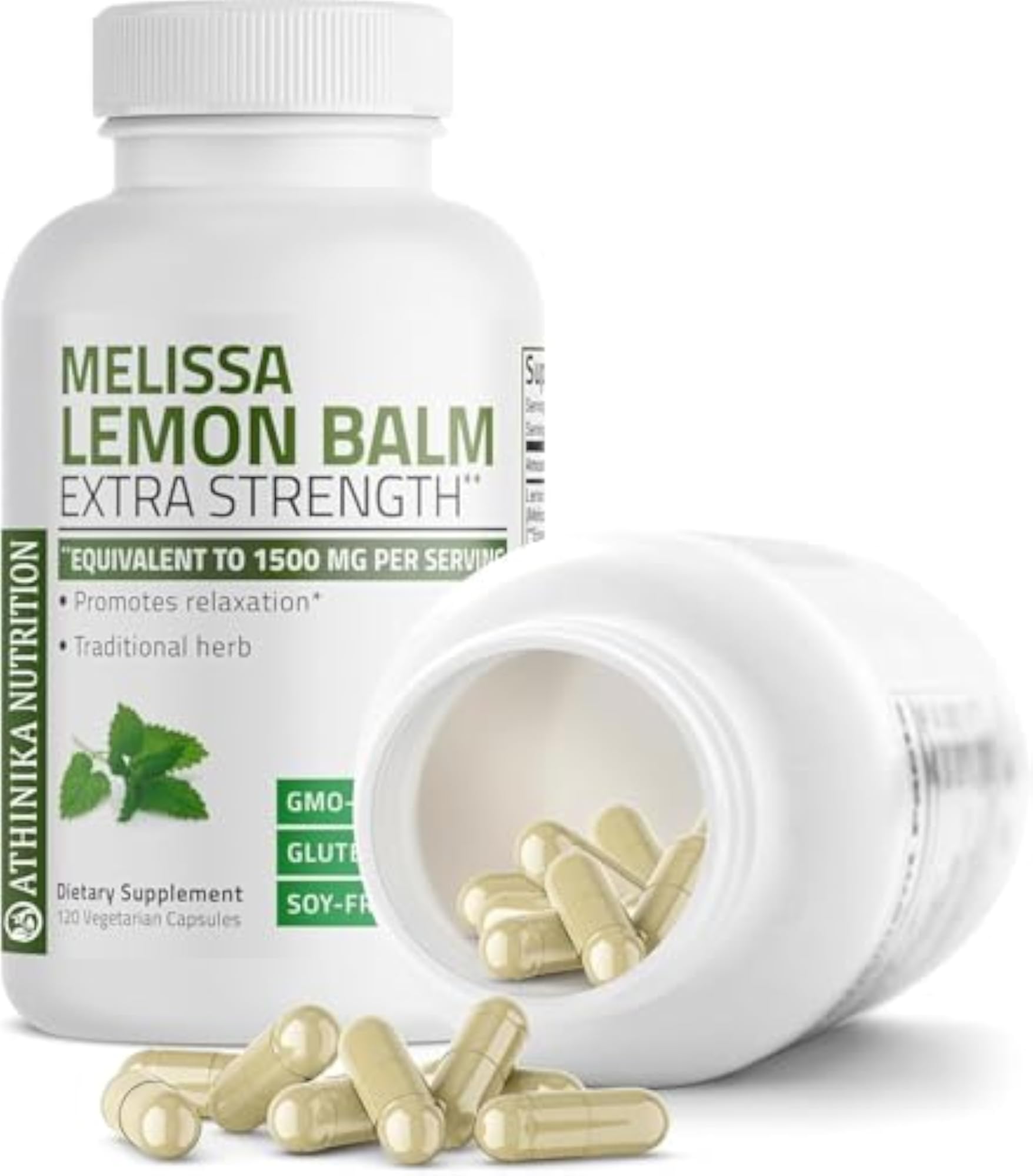Melissa Lemon Balm Extra Strength, 120 Vegetarian Capsules
