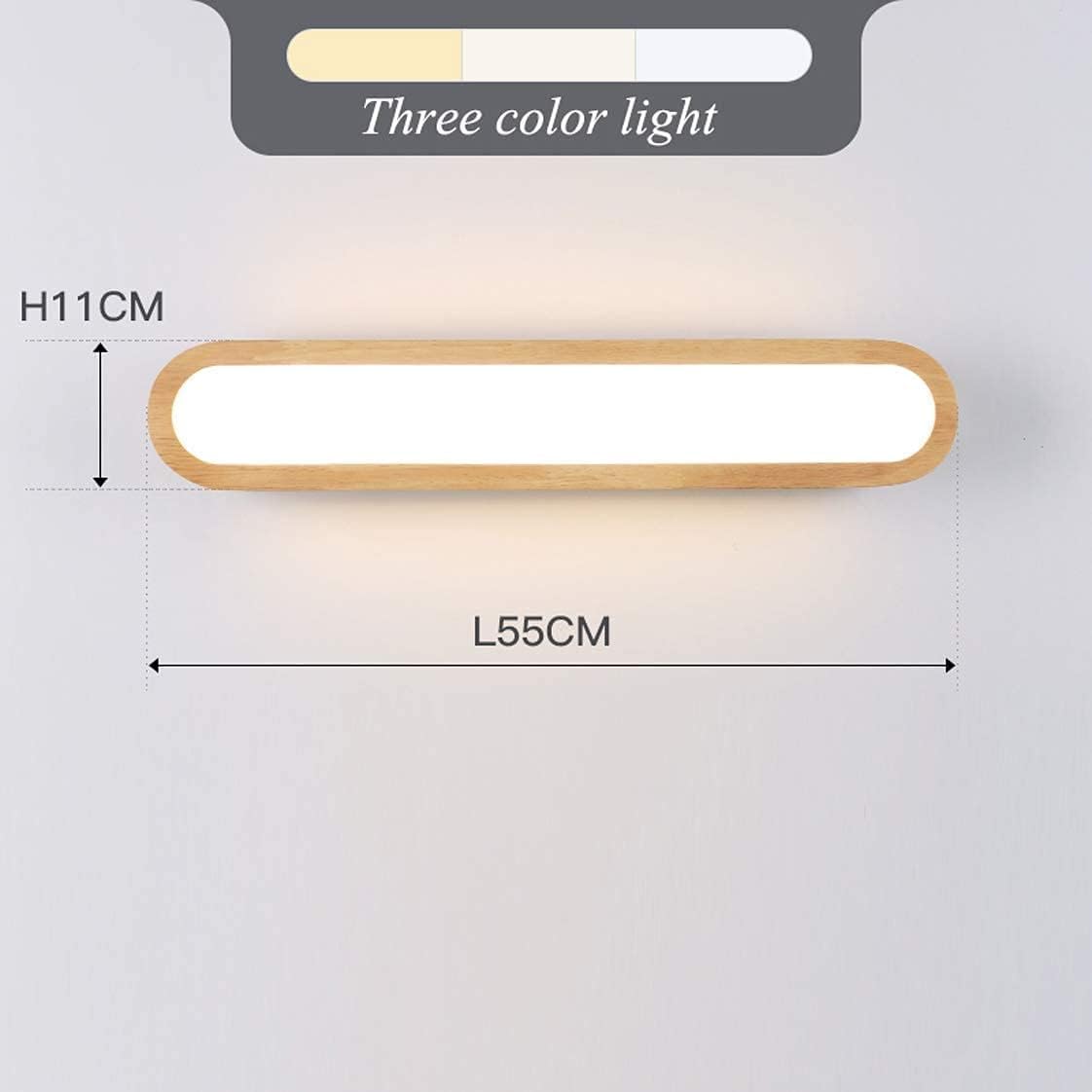 Generico Lampada da parete a LED Compatible with specchio bagno, dimmerabile, solida, a, Compatible with camera letto, comodino, studio, soggiorno, balcone, scala,lampadario