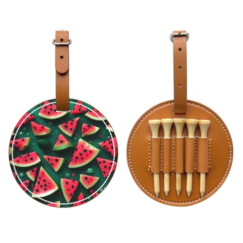WXXWXD Dream Watermelon Printed Golf Tee Storage Bag - Portable Storage, Easily Organize Tees