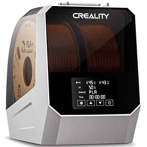 Creality Space Pi Plus Filament Dryer, Dual Spool 3D Printer Filament Dryer Box with Double PTC 360° Hot-Air Fan, 48H Ti