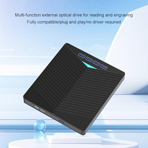 Graveur externe de CD mince portable et lecteur DVD 120mm pour ordinateur - 3