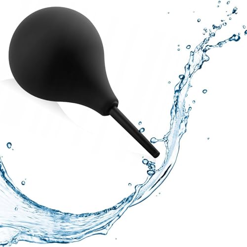 Enemas Bulbo para Hombre y Mujere, Ducha Vaginal de Silicona, Anal Ducha Enema Ducha íntima, 160ML Limpiador Anal, Reusable Cleaning Silicone Slim Nozzle Douche, Limpieza Recta