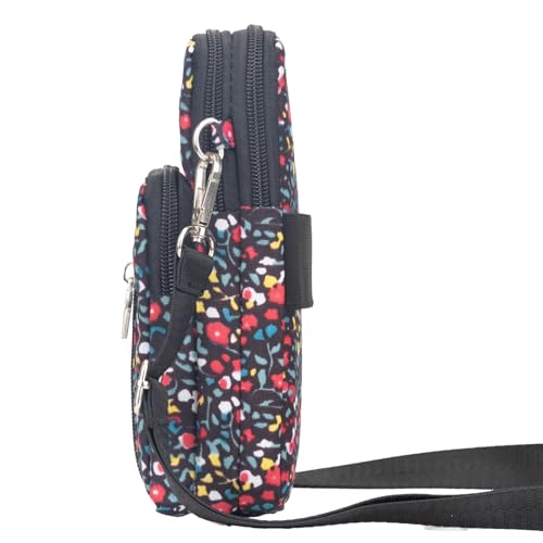 Image of JANKS Small Crossbody Bag for Women - Mini Phone Purses with Crossbody Strap and Wallet - Nylon Arm Bag