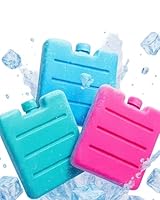 ToCi 6 x Mini Kühlakku – Kleine Kühlpads für Brotdose, Lunchbox, Kühltasche & Kühlbox - Wiederverwendbare Kühlelemente lebensmittelecht & BPA-frei - XS Eisakkus bunt 7,5 x 7,5 cm