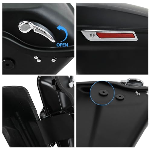 Alforjas Matte Black con ajuste para Harley Bones Lo miniatura 4