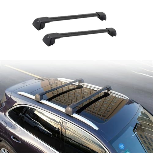 Barres de toit pour VW ID.4 2022 2023 | Barre transversale verrouillable noire 2 pièces