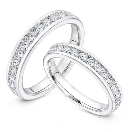 LevyPan 2-Pack 14K Gold Plated Stacking Rings for Oura Ring Gen 5/4/3 Cubic Zirconia Simulated Diamond Rings for Oura Ring accessories Stack Women Men