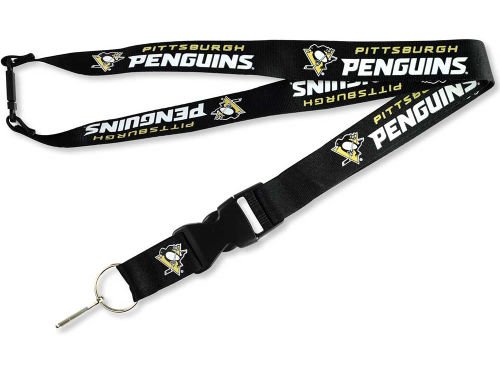 Pittsburgh Penguins Lanyard : tour de cou officiel pour badge et clés de supporters NHL