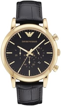 Emporio Armani Men's Chronograph Leather Watch